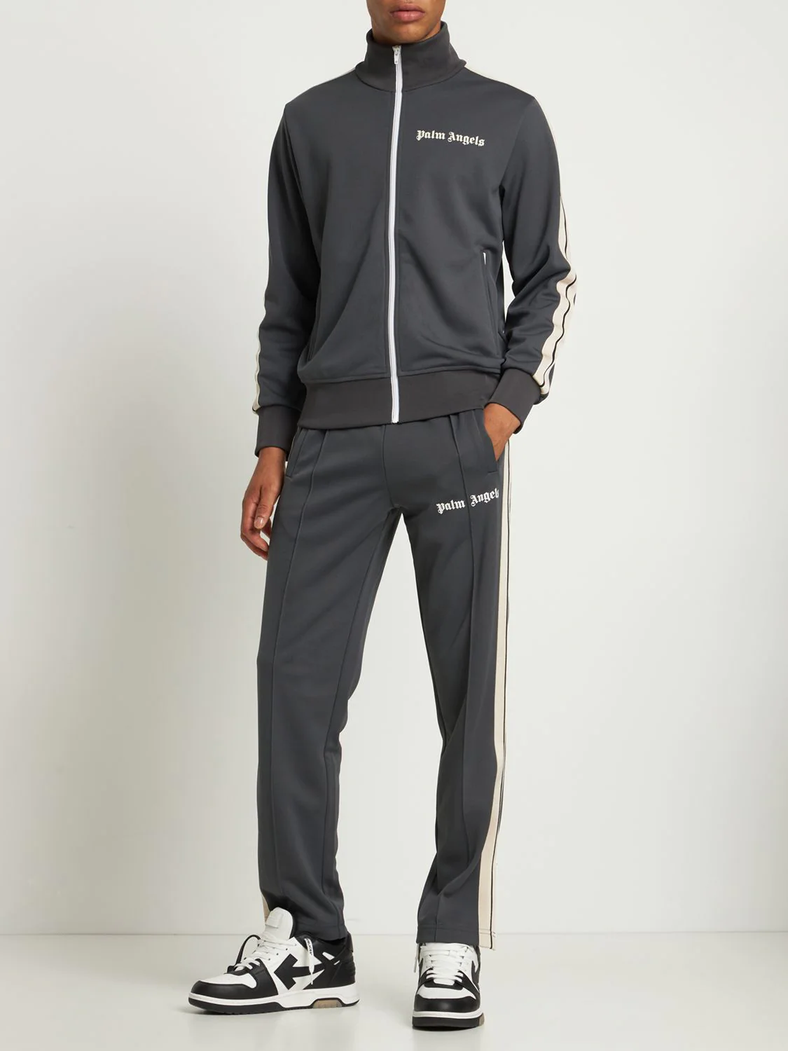 Palm Angels Logo-Print Track Jacket