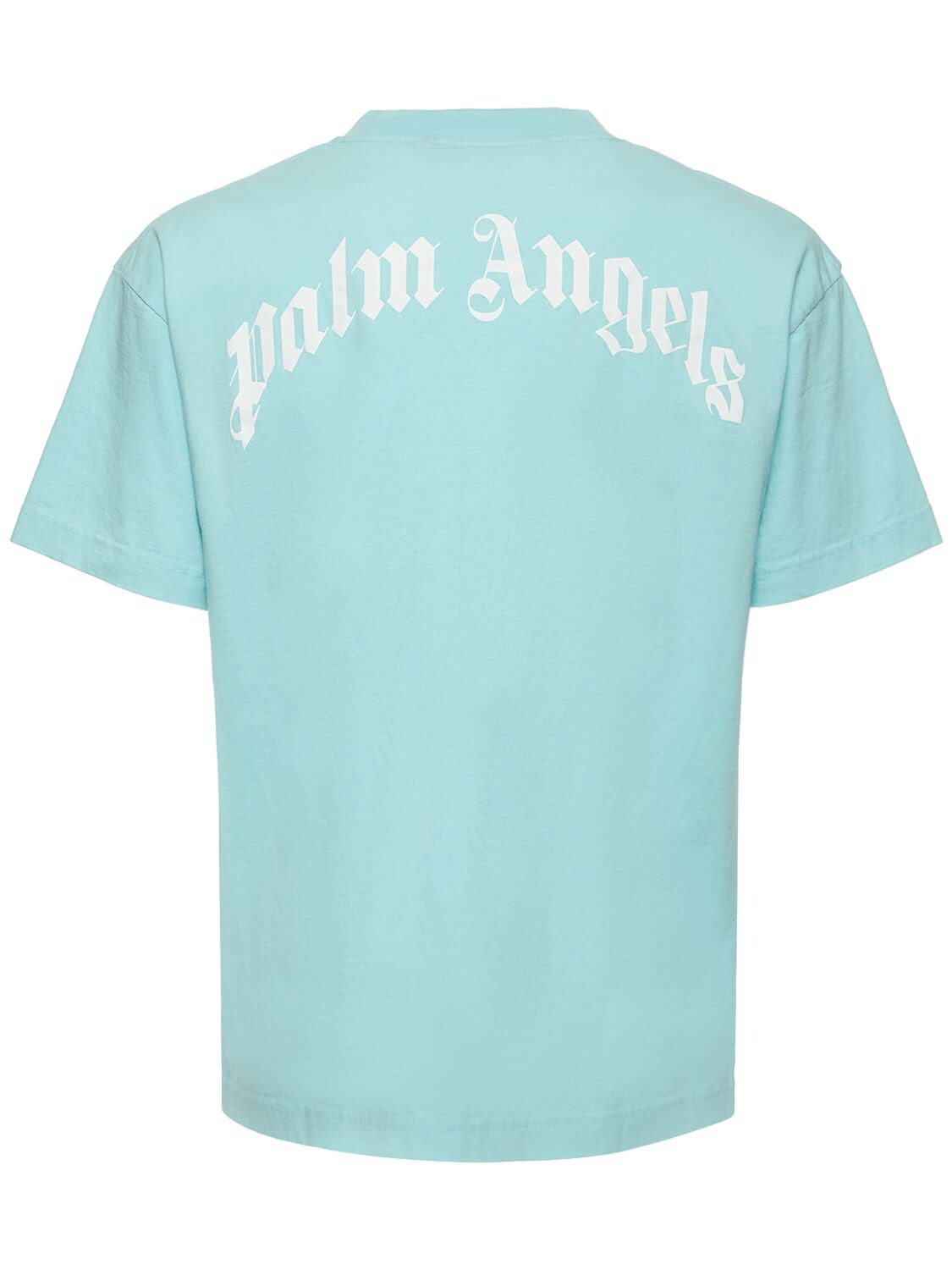 Palm Angels Shark Print T-Shirt Ice Blue