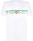 Casablanca logo-print organic-cotton T-shirt
