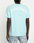 Palm Angels Shark Print T-Shirt Ice Blue