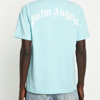 Palm Angels Shark Print T-Shirt Ice Blue