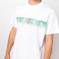 Casablanca logo-print organic-cotton T-shirt