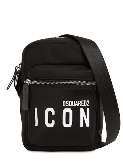 Dsquared2 Icon Print Small Nylon Crossbody Bag