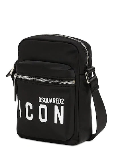 Dsquared2 Icon Print Small Nylon Crossbody Bag
