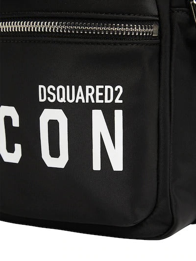 Dsquared2 Icon Print Small Nylon Crossbody Bag