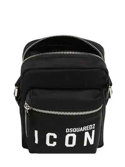 Dsquared2 Icon Print Small Nylon Crossbody Bag